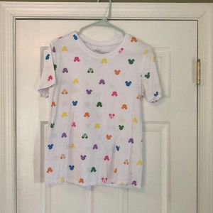 Women’s Disney shirt,white with color Mickey Mouse